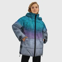 Женская зимняя куртка Oversize Голубь - фото 2