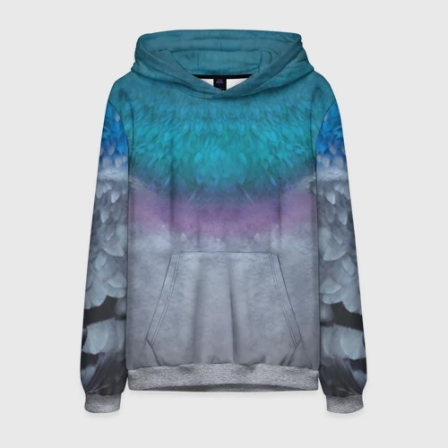 Мужская толстовка 3D с принтом Голубь, вид спереди #2