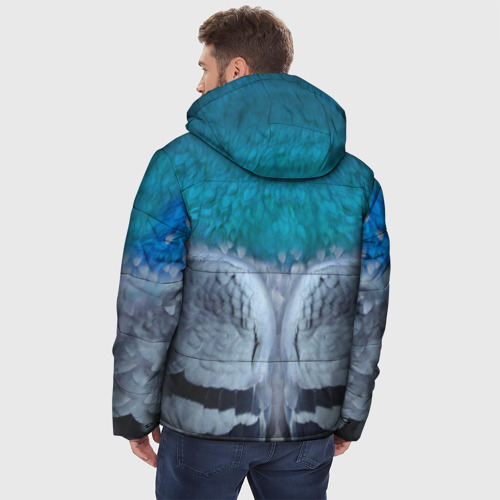 Мужская зимняя куртка 3D Голубь, цвет черный - фото 4