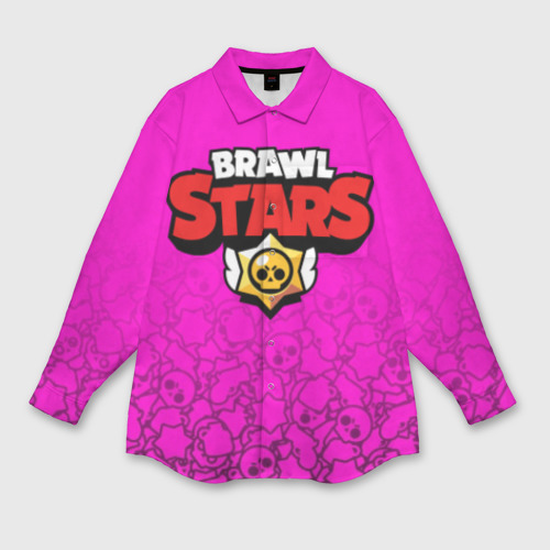 Женская рубашка oversize 3D с принтом Brawl Stars, вид спереди #2