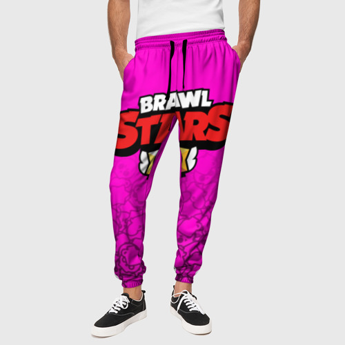 Мужские брюки 3D с принтом BRAWL STARS, вид сбоку #3
