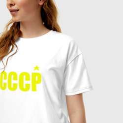 Женская футболка хлопок Oversize СССР - фото 2