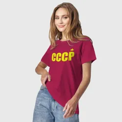 Светящаяся женская футболка СССР - фото 2
