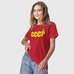 Светящаяся женская футболка СССР - фото 2