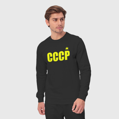 Мужской костюм хлопок СССР, цвет черный - фото 5