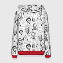 Женская толстовка 3D Великие писатели-классики