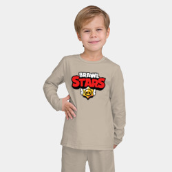 Детская пижама с лонгсливом хлопок Brawl Stars Бравл старс на спине - фото 2