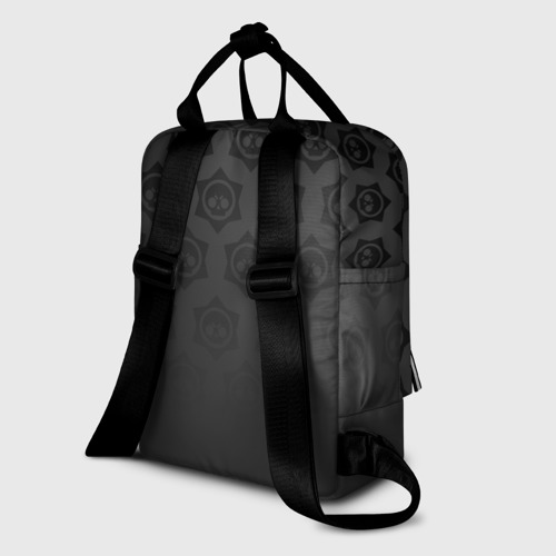 Женский рюкзак 3D с принтом BRAWL STARS | БРАВЛ СТАРС, вид сзади #1