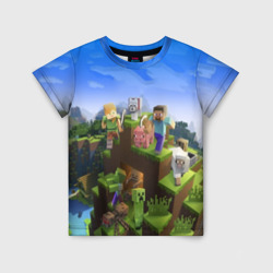 Minecraft – Детская футболка 3D с принтом купить со скидкой в -33%
