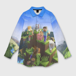 Мужская рубашка oversize 3D Minecraft