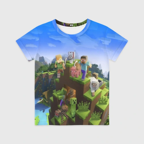Детская футболка 3D Minecraft