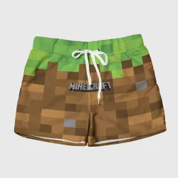 Женские шорты 3D Minecraft