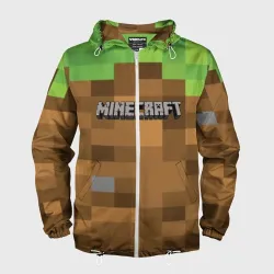 Мужская ветровка 3D Minecraft