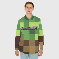 Мужская рубашка oversize 3D Minecraft - фото 2