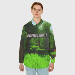 Мужская рубашка oversize 3D Minecraft - фото 2