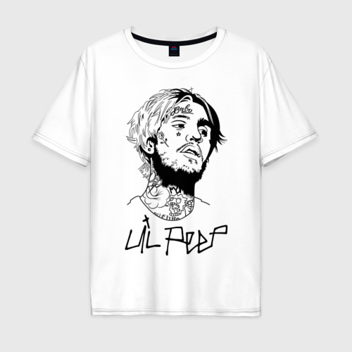 Мужская футболка хлопок Oversize Lil Peep