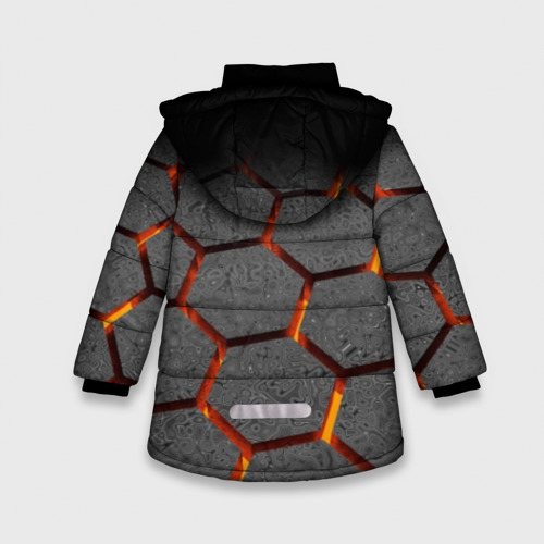 Зимняя куртка для девочек 3D Brawl Stars Hex, цвет черный - фото 2