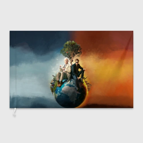 Флаг 3D Good Omens