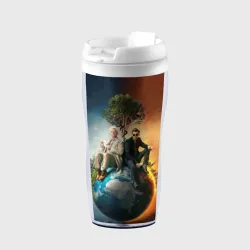 Термокружка-непроливайка Good Omens