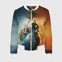 Женский бомбер 3D Good Omens