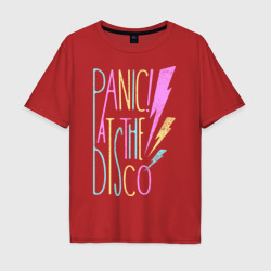 Мужская футболка хлопок Oversize Panic! At the Disco