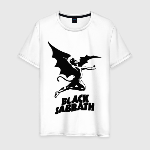 Мужская футболка хлопок Black Sabbath, цвет белый