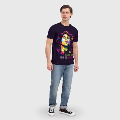 Мужская футболка 3D Джим Моррисон, цвет 3D печать - фото 5
