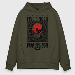 Мужское худи Oversize хлопок Five Finger Death Punch