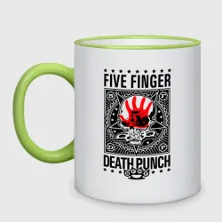 Кружка двухцветная Five Finger Death Punch