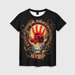 Женская футболка 3D Five Finger Death Punch