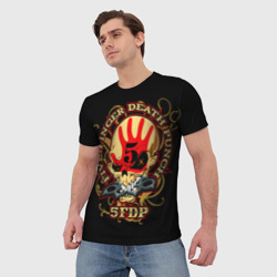 Мужская футболка 3D Five Finger Death Punch - фото 2