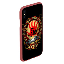 Чехол для iPhone XS Max матовый Five Finger Death Punch - фото 2