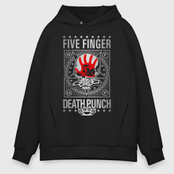 Мужское худи Oversize хлопок Five Finger Death Punch