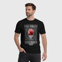 Мужская футболка хлопок Five Finger Death Punch - фото 2