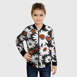 Детский бомбер 3D Божьи коровки на ромашках - фото 2