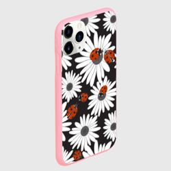 Чехол для iPhone 11 Pro матовый Божьи коровки на ромашках - фото 2