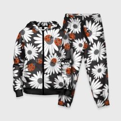 Детский костюм 3D Божьи коровки на ромашках