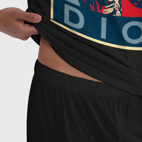 Мужская пижама хлопок Дио Брандо, цвет черный - фото 6