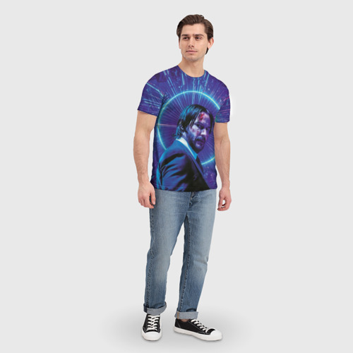 Мужская футболка 3D Джон Уик 3, цвет 3D печать - фото 5