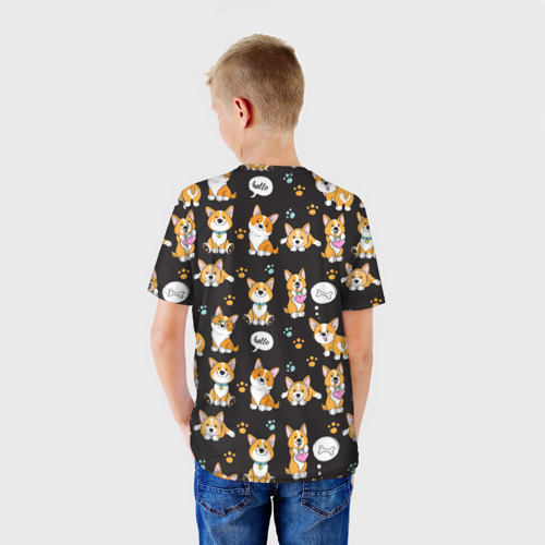 Детская футболка 3D Милые пёсики, цвет 3D печать - фото 4
