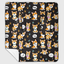 Плед с рукавами Милые пёсики - корги