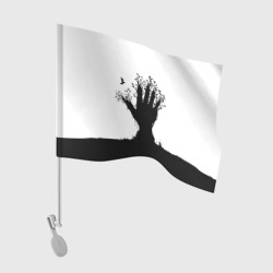 Флаг для автомобиля Дерево-рука - экология
