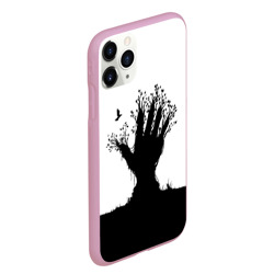 Чехол для iPhone 11 Pro Max матовый Дерево-рука - экология - фото 2
