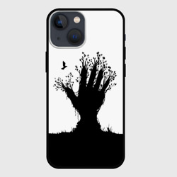Чехол для iPhone 13 mini Дерево-рука - экология