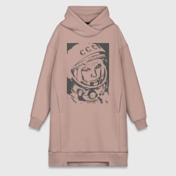 Платье-худи хлопок Гагарин