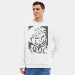 Мужской свитшот oversize без начеса хлопок Гагарин - фото 2