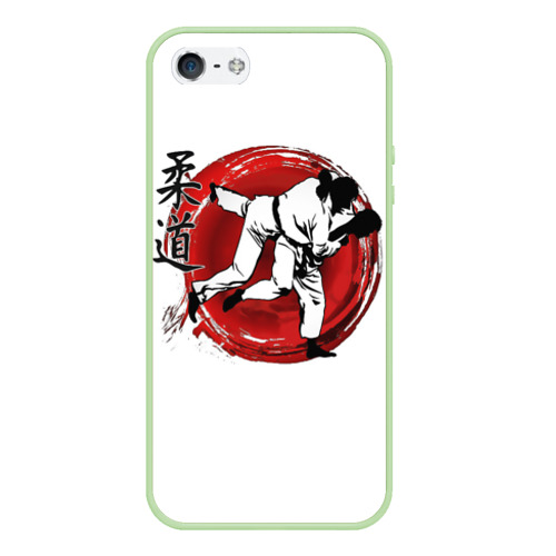 Чехол для iPhone 5/5S матовый Judo, цвет салатовый