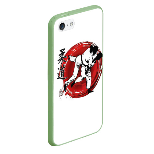 Чехол для iPhone 5/5S матовый Judo, цвет салатовый - фото 3