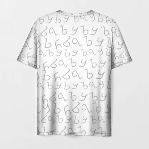 Мужская футболка 3D с принтом ЪУЪ СЪУКА, вид сзади #1