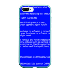 Чехол для iPhone 7Plus/8 Plus матовый Синий экран смерти